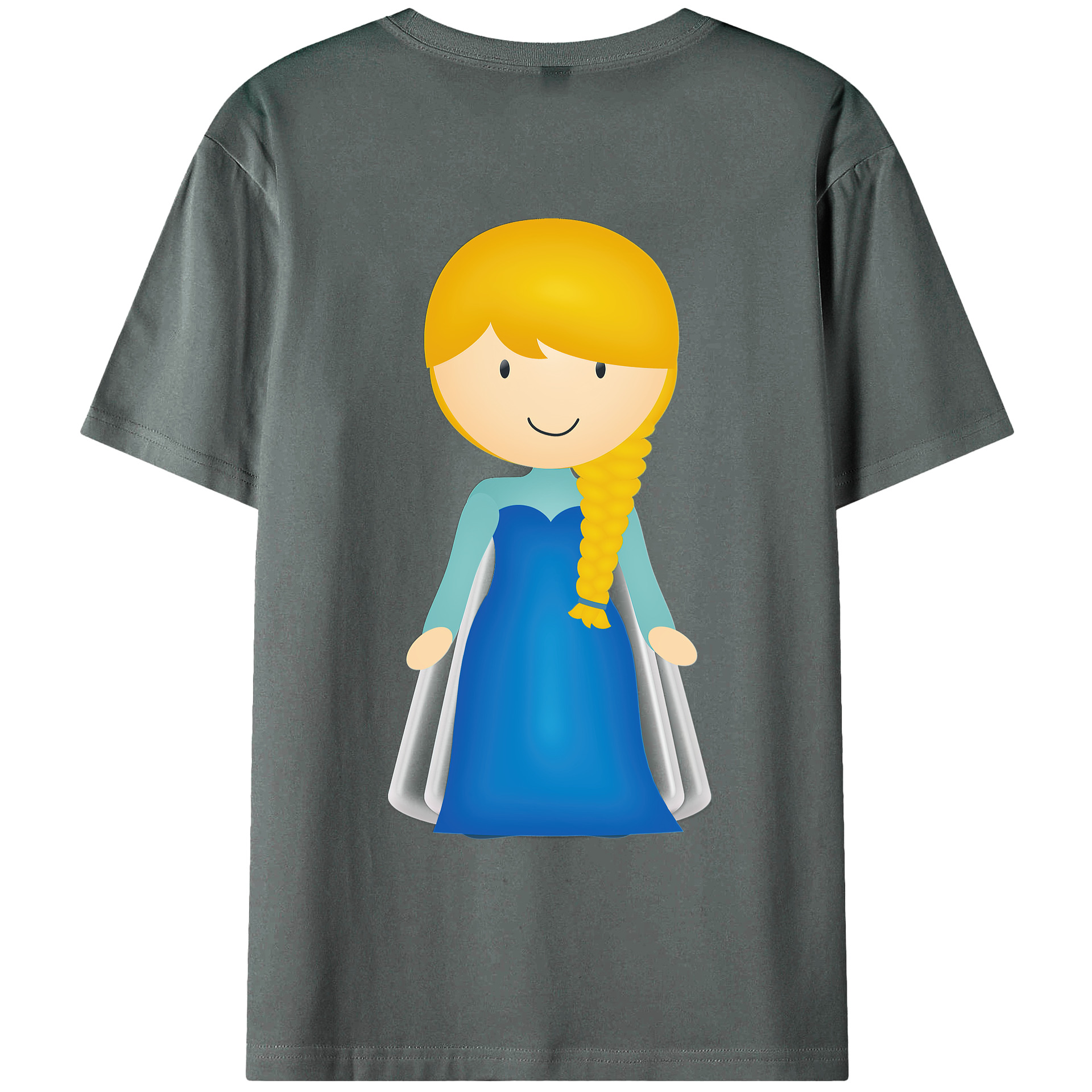 （画像用） アナと雪の女王 アンナ エルサ Frozen Anna Elsa 綿100％ メンズ半袖Tシャツ（バックプリント） 通気性